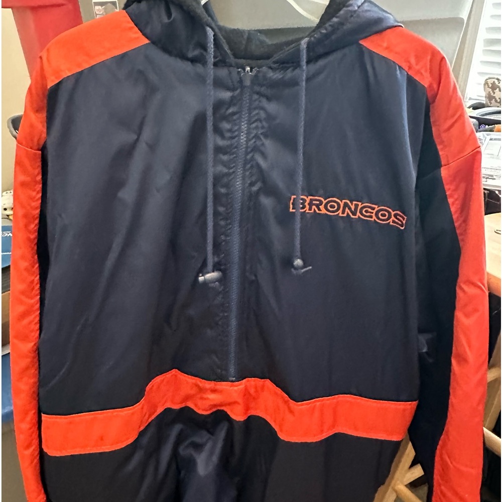 Denver Bronco reversible pull over jacket